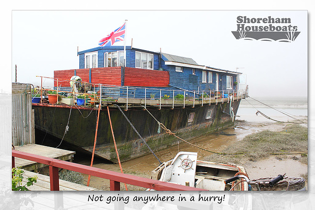 Moored! - Shoreham Houseboats - 9.4.2015