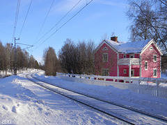 The Pink House at the Railway