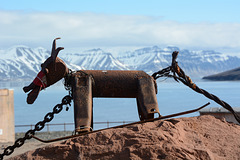 Svalbard, Iron Bitch in the Port of Pyramiden