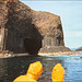 Approching Fingal's Cave