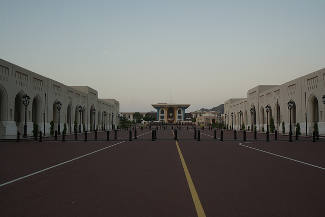 Al Alam Palace At Dusk