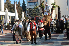 Bulgaria, Blagoevgrad, Exotic Guest at the Carnival "Procession of the Kukers"