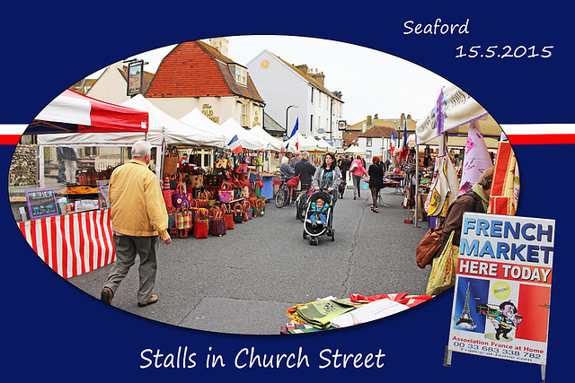 French Market in Church Street - Seaford - 15.5.2015