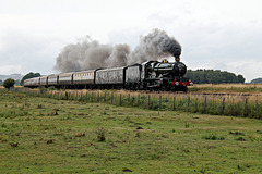 Collett GWR 4073 class Castle 5043 EARL OF MOUNT EDGCUMBE at Willerby Carr crossing wirh 1Z60 08.00 Birmingham New Street - Scarborough The White Rose 19th July 2025.