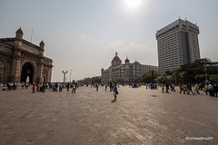 The Gateway of India and the Taj Mahal Hotel from the ferry terminal
