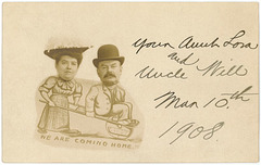 Aunt Lora and Uncle Will Are Coming Home, March 10, 1908