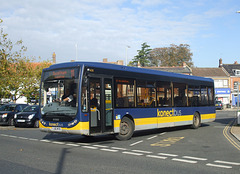 DSCF5184 Konectbus 408 (YJ56 WVB) in Swaffham - 20 Oct 2018