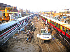 Berlin. Baustelle Ostkreuz. 2013