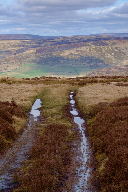 Black Moor track - View to Lightside