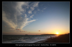 Photographer at dusk Seaford Bay - 31.5.2015