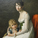 Detail of Madame de Richemont and her Son by Benoist in the Metropolitan Museum of Art, January 2022tail MetMuseum Jan 2022