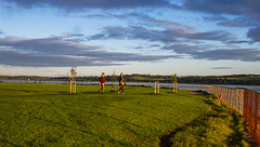 Dumbarton Castle Esplanade at Sunset