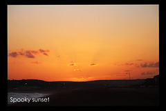 Spooky sunset - Seaford Bay - 31.5.2015