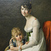 Detail of Madame de Richemont and her Son by Benoist in the Metropolitan Museum of Art, January 2022