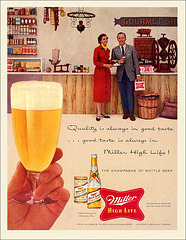 Miller Beer Ad, c1955