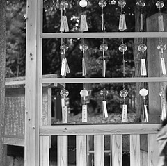 Wind chimes at a shrine