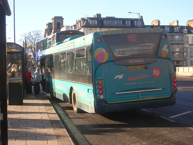 Arriva North East 4650 (NK05 GXD) in Scarborough - 11 Nov 2012 (DSCN9369)