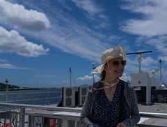 A windy ferry ride