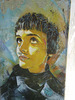 Painted on electricity box.