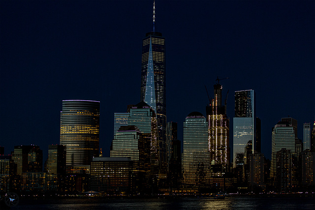 Lower Manhattan by night