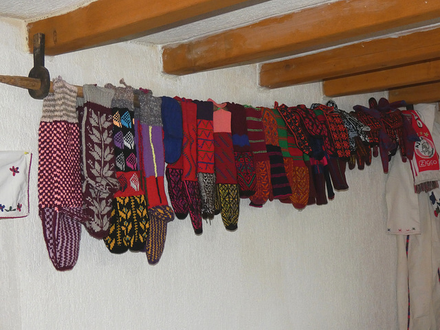 Lukomir- Knitted Socks on Display