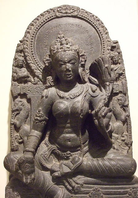 Detail of the Seated Tara in the Brooklyn Museum, May 2011