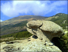 An odd granite rock