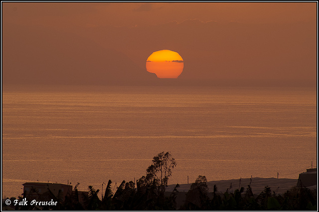 Sonnenuntergang neben La Gomera
