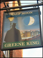 old Half Moon sign