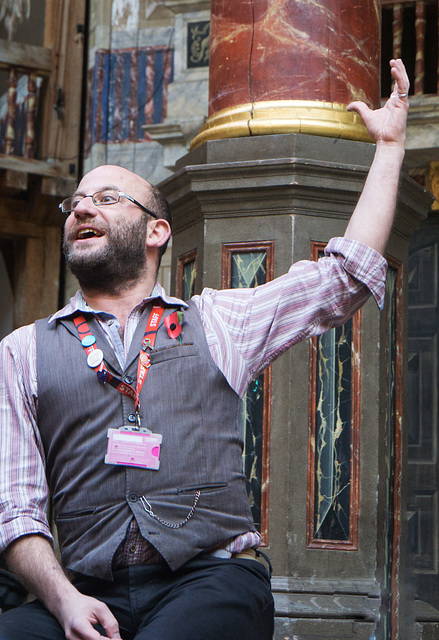 Tour guide at The Globe
