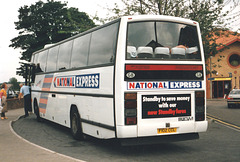 Ambassador Travel 102 (F102 CCL) at King Street, Mildenhall – 13 Jul 1991 (144-19)