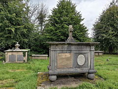 Box tombs at St Mary's Church, Disley, Cheshire.