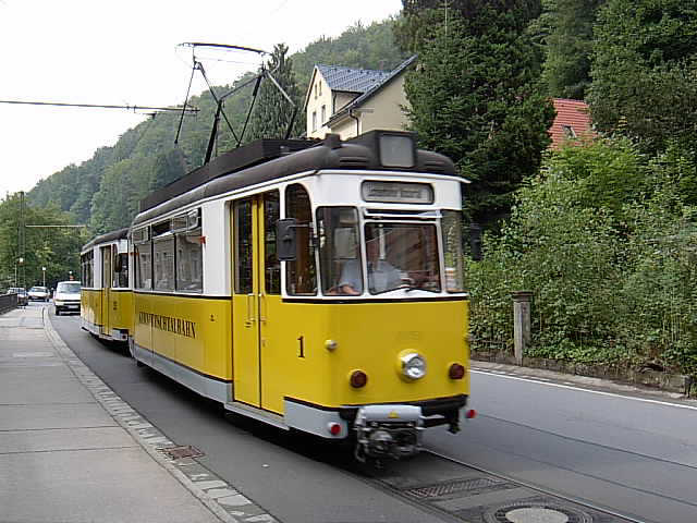 Kirnitzschtalbahn in Bad Schandau