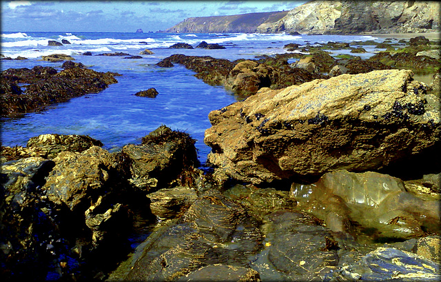 Porthtowan, low tide