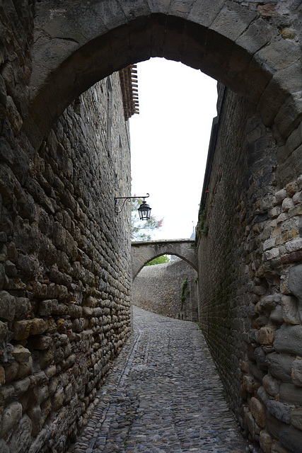 Narrow Street in the Castle of Carcassonne