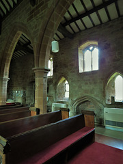 weston under wetherley church, warks  (7)late c13 north aisle with tomb recess