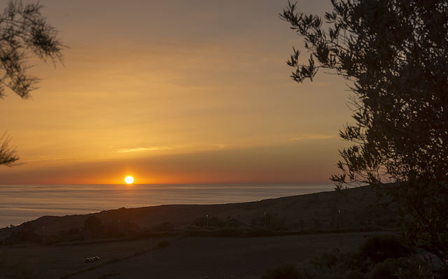 Puesta de sol desde Barrika