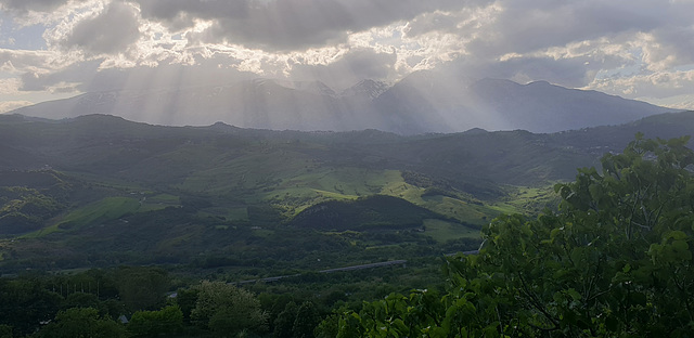 Sun Breaks Through the Clouds