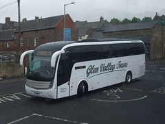 DSCF3953 Glen Valley Coaches FJ61 EXO in Morpeth - 15 Jun 2016