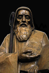 Statue de St Benoît - église Saint Gildas de Rhuys