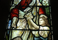 Detail of Stained Glass Window, St Peter's Church, Falstone, Northumberland