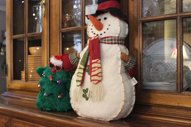 Christmas Friends,  :)   Frosty and the little green Christmas Tree that sings!  :))