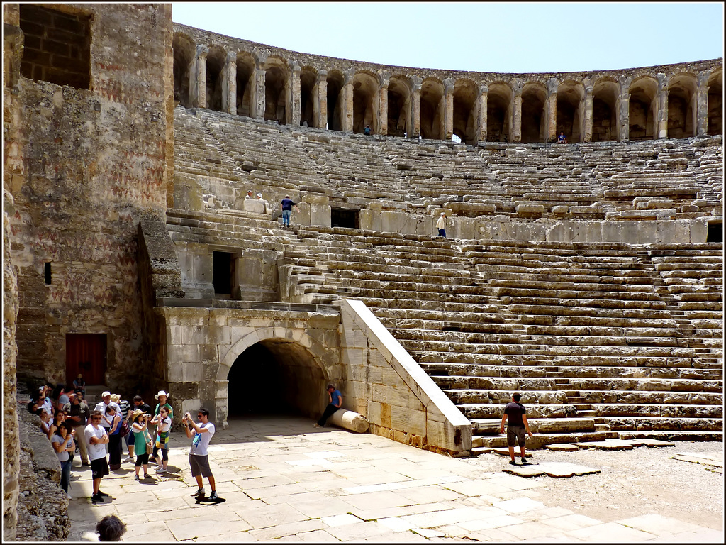 Manavgat : l'ingresso del grande teatro di Aspendos