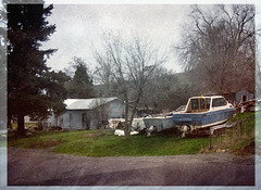 Blue boat