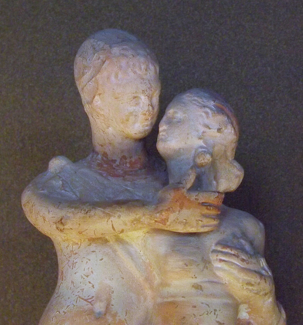 Detail of the Terracotta Couple in the Louvre, June 2013