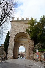 Italy, Assisi, Porta Nuova (New Gate)