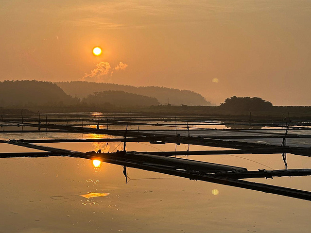 marais salants au petit jour