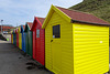 Colourful Beach Huts At Whitby