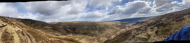 Phone panorama on Pennine Way