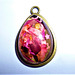 A delicate pink coloured pendant